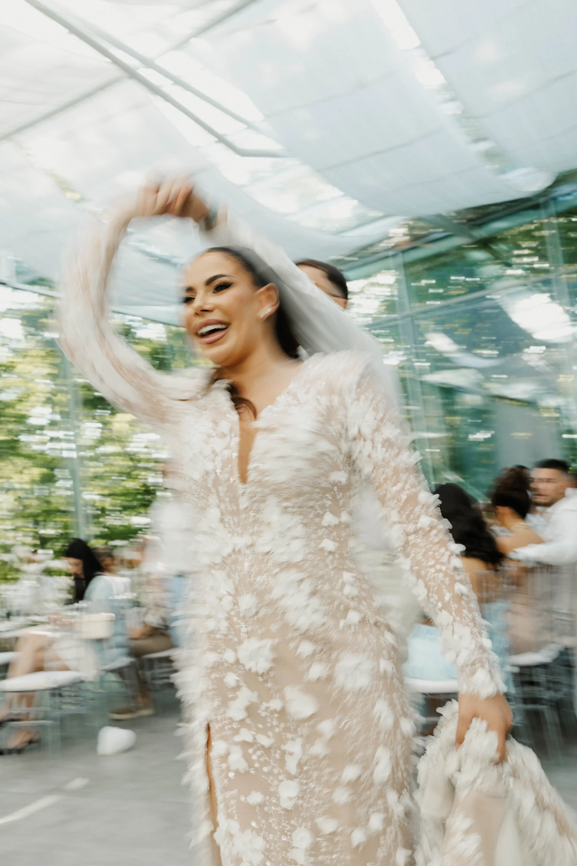 Emotional wedding moment