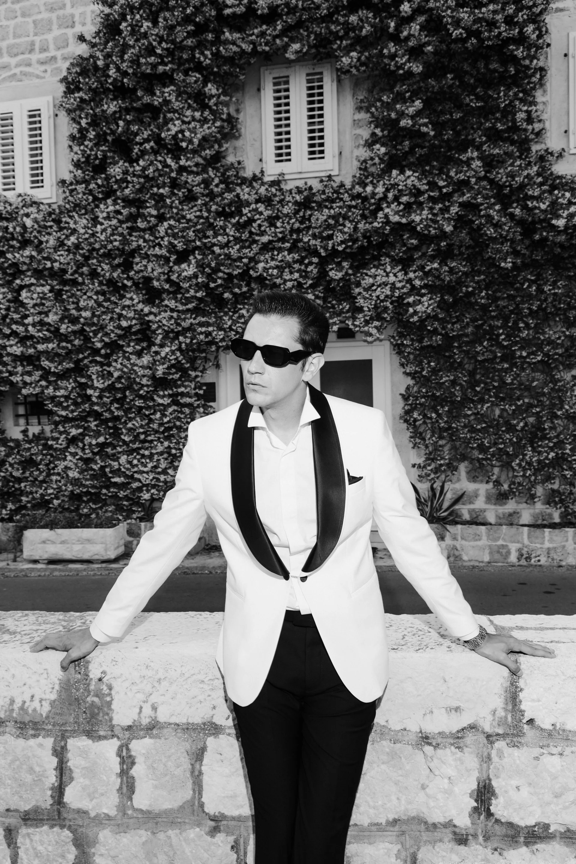 Classic groom portrait
